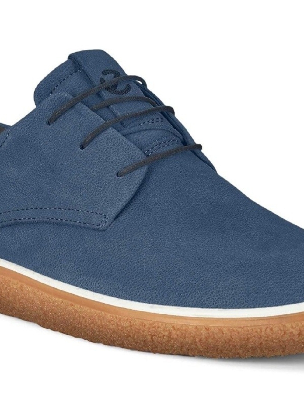 Men's Ecco Crepetray Blue Casual Lace-Up Shoes Sz 13